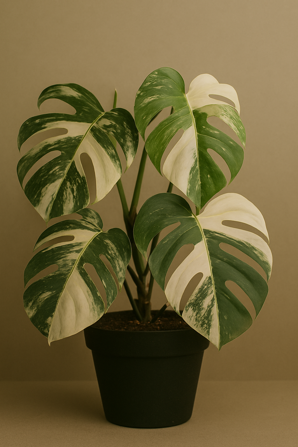 Variegated Monstera Albo White Tiger