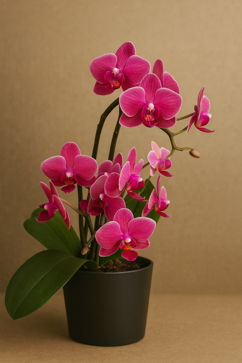 phalaenopsis orchid on a table top