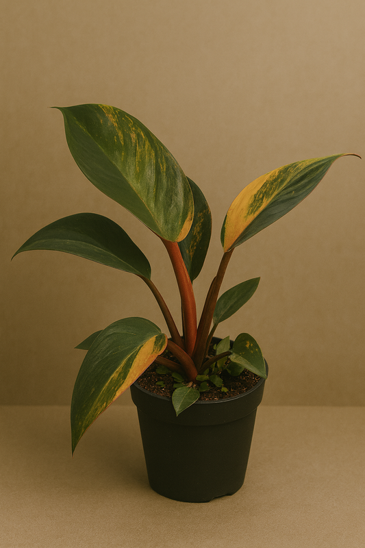 Philodendron Red Congo Variegated